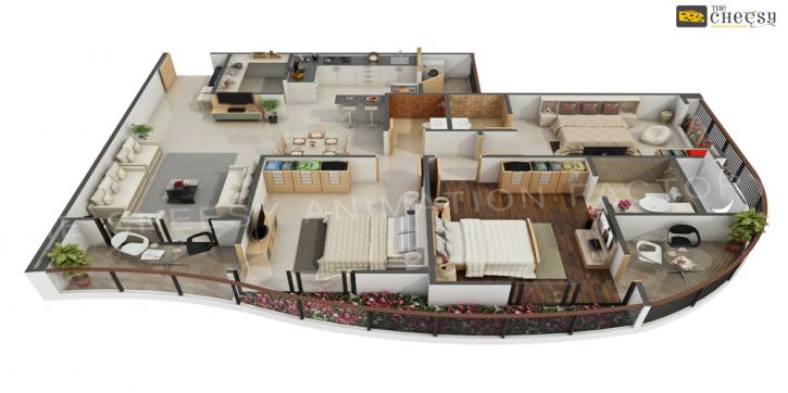 Image for 3D Floor Plan Rendering with ID of: 1000721