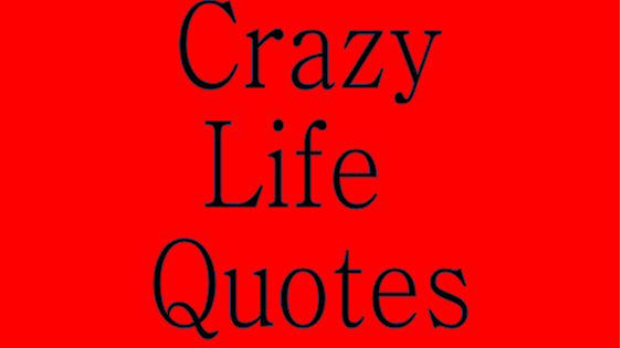 Image for Crazy Life Quotes with ID of: 1012453