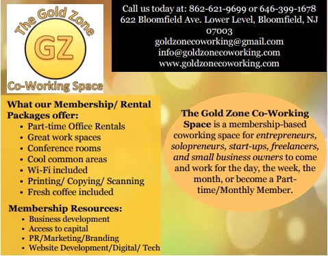 Image for Gold Zone Co-Working Space & Office/Desk Rental - Need a Desk or Office for a Day, A Week or a Month?  If you need a break from working from home or your local coffee shop and need a professional space to work, Call us at 862-888-8867 or 646-399-1678.  Em with ID of: 1050429