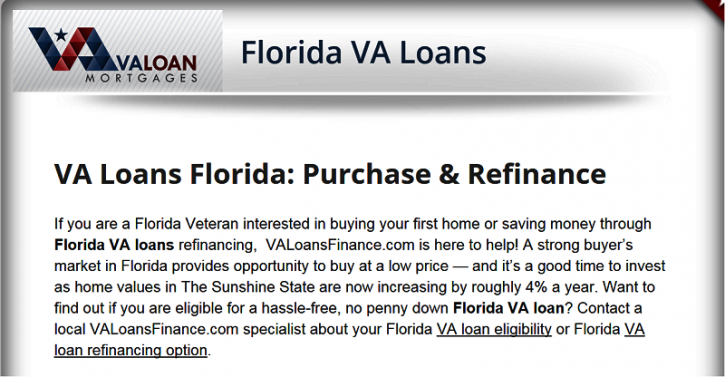 Image for Are you seeking the quick assistance for VA loans in Florida? with ID of: 1052472