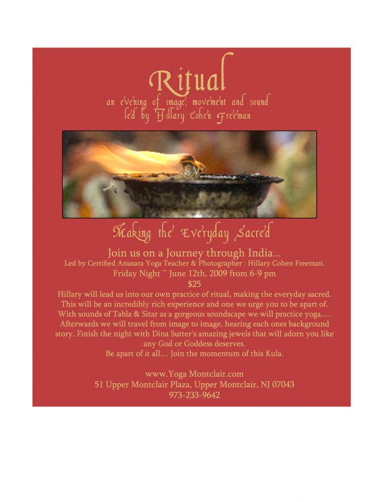 Image for Ritual - Making the Everyday Sacred with ID of: 107579