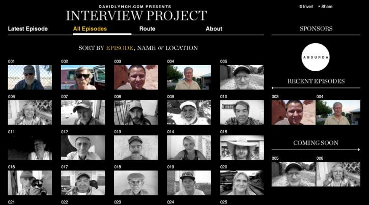 Image for David Lynch Presents Interview Project with ID of: 108216