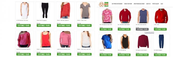 Image for Custom T Shirts No Minimum, Print t-shirts with ID of: 1120362