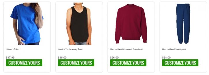 Image for Custom T Shirts No Minimum, Print t-shirts with ID of: 1120363