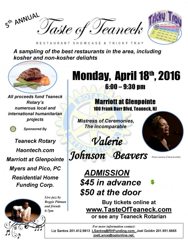 Image for Restaurant Showcase and Tricky Tray April 18, 2016 with ID of: 1217976