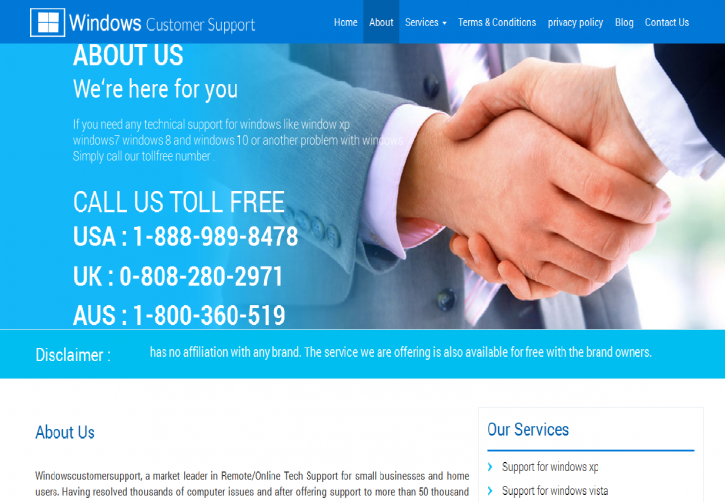 Image for Windows 7 Customer Support Number with ID of: 1238960