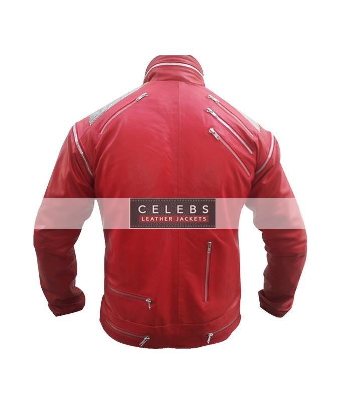 Image for MICHAEL JACKSON RED LEATHER JACKET BEAT IT with ID of: 1261504