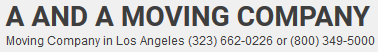 Image for A and A Moving Company with ID of: 1306951