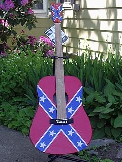 Image for Colored Folk GuitarsTM Rebel Flag! with ID of: 1354