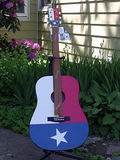 Image for Colored Folk GuitarsTM Texas Flag! with ID of: 1360