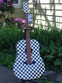 Image for Colored Folk GuitarsTM Checkered Flag! with ID of: 1363