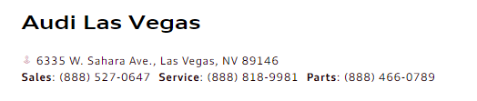 Image for Audi Las Vegas with ID of: 1364220
