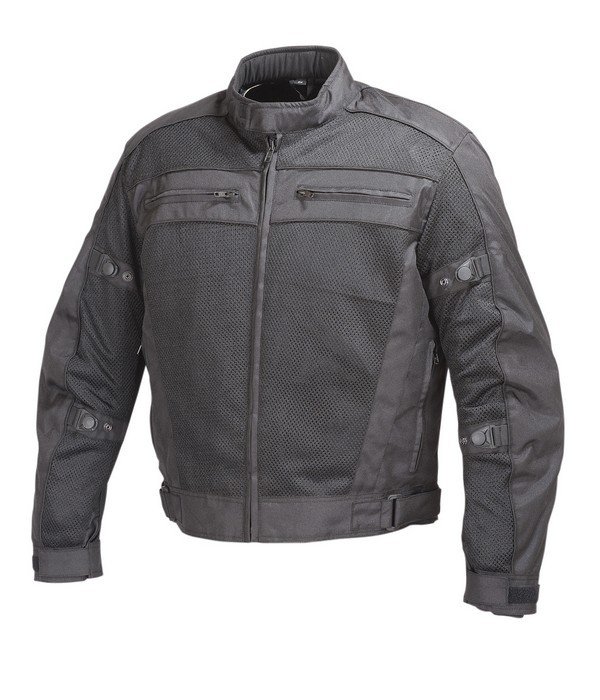 Image for Mens Black Mesh Motorcycle Jacket 5peice CE Armor MBJ064 with ID of: 1377164