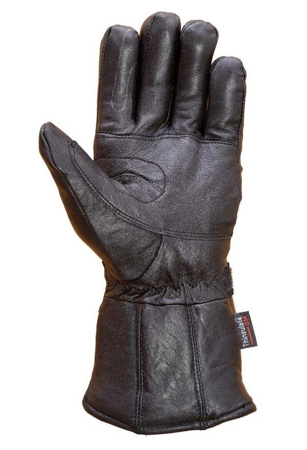 Image for Mens Leather Biker Gauntlet Gloves G10 with ID of: 1422693