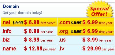 Image for .Com, .Net, and .Org domains for $6.99! with ID of: 142969