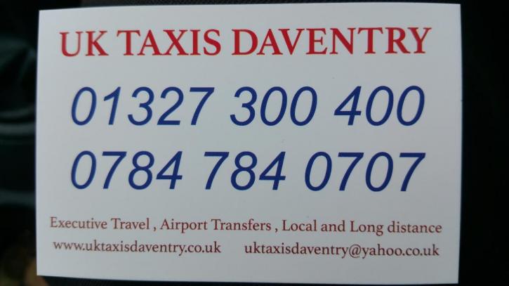 Image for Daventry Taxis Daventry with ID of: 1466730