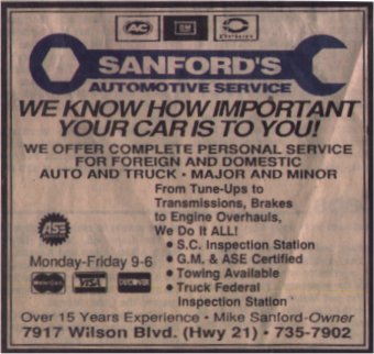 Image for Sanford's Automotive Service with ID of: 1496599