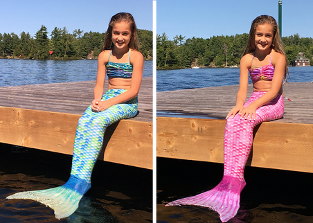 Image for Fantasyfin.com provides custom made mermaid swimsuit for little girl with ID of: 1535599