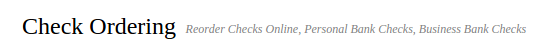Image for Check Ordering with ID of: 1569079