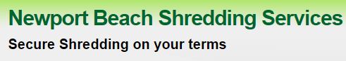 Image for Newport Beach Shredding Services with ID of: 1573207