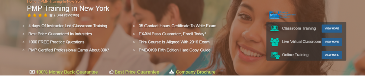 Image for PMP Boot Camp Training in New york with ID of: 1599049