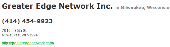 Image for Greater Edge Network Inc. with ID of: 1603240