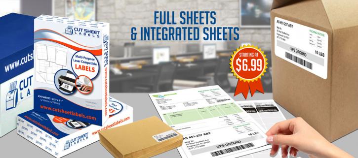 Image for Cut Sheet Labels - Custom Labels with ID of: 1610661