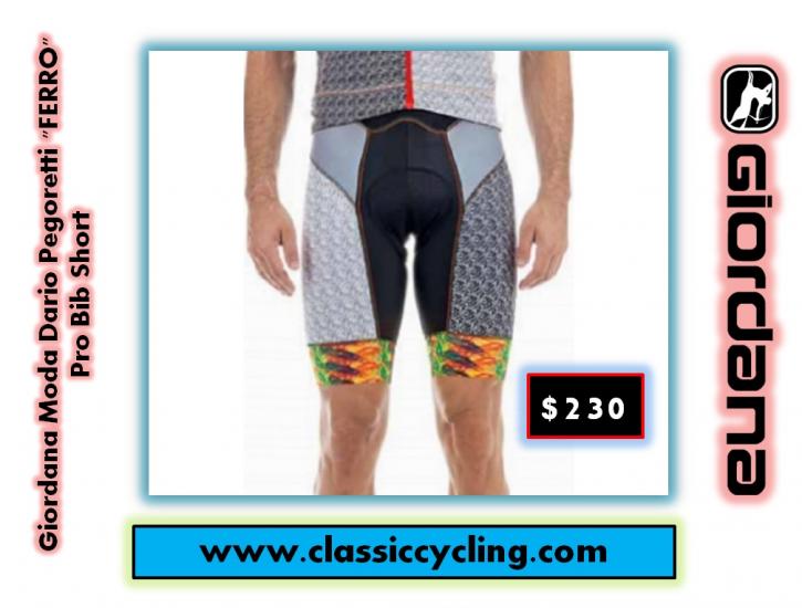 Image for Giordana Moda Dario Pegoretti Ferro Pro Bib Short | Classic Cycling Apparel with ID of: 1624350