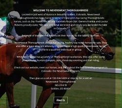 Image for Neversweat Thoroughbreds with ID of: 1660311