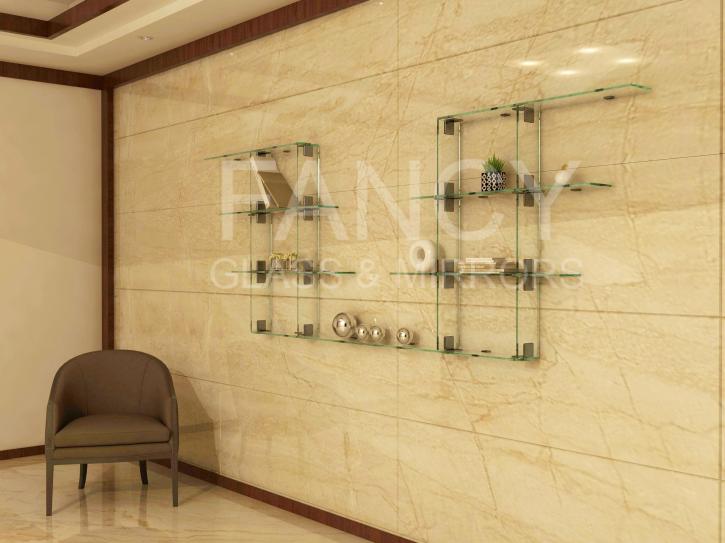 Image for COLUMBIA WALL-MOUNTED GLASS SHELF with ID of: 1697204