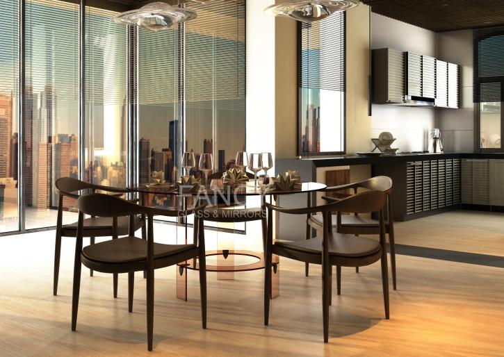 Image for CASCADE GLASS DINING TABLE with ID of: 1713470