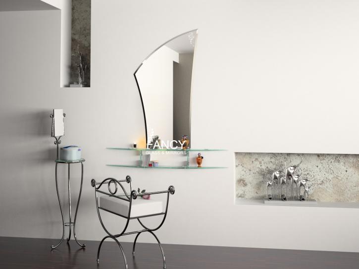 Image for CAMILLE WALL MIRROR WITH SHELVES with ID of: 1713806