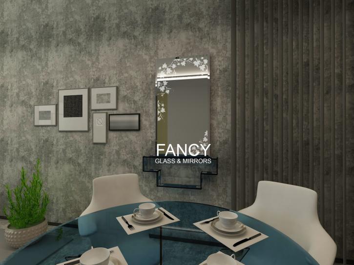 Image for ALICE WALL MIRROR WITH SHELVES with ID of: 1742683