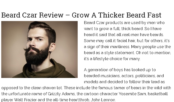 Image for beardczarreview with ID of: 1754211