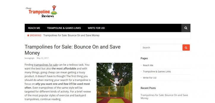 Image for cheap trampolines with ID of: 1892710