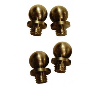 Image for Deltana CAT1 & Emtek 97303 | Solid Brass Finial Heavy Duty Hinges with ID of: 1899265