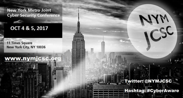 Image for Join us on Oct 4th & 5th 2017 for the 4th Annual New York Metro Joint Cyber Security Conference with ID of: 1977652
