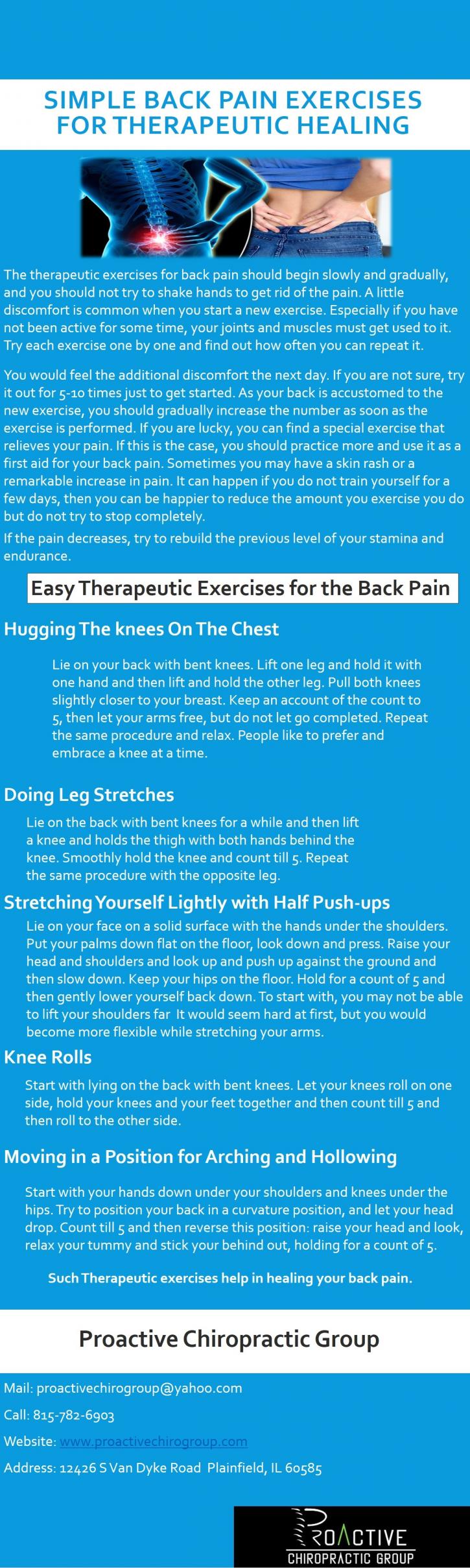 Image for Simple Back Pain Exercises for Therapeutic Healing with ID of: 2026197