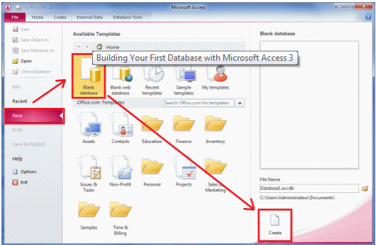 Image for Building Your First Database with Microsoft Access with ID of: 2074727