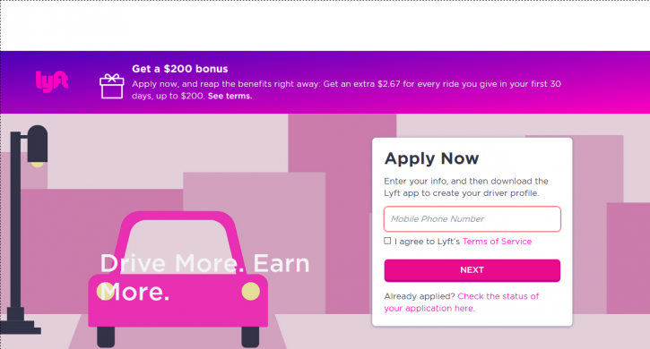 Image for Lyft Sign Up Bonus - Get a $300 - $2000 Bonus For Becoming a Lyft Driver with ID of: 2085968