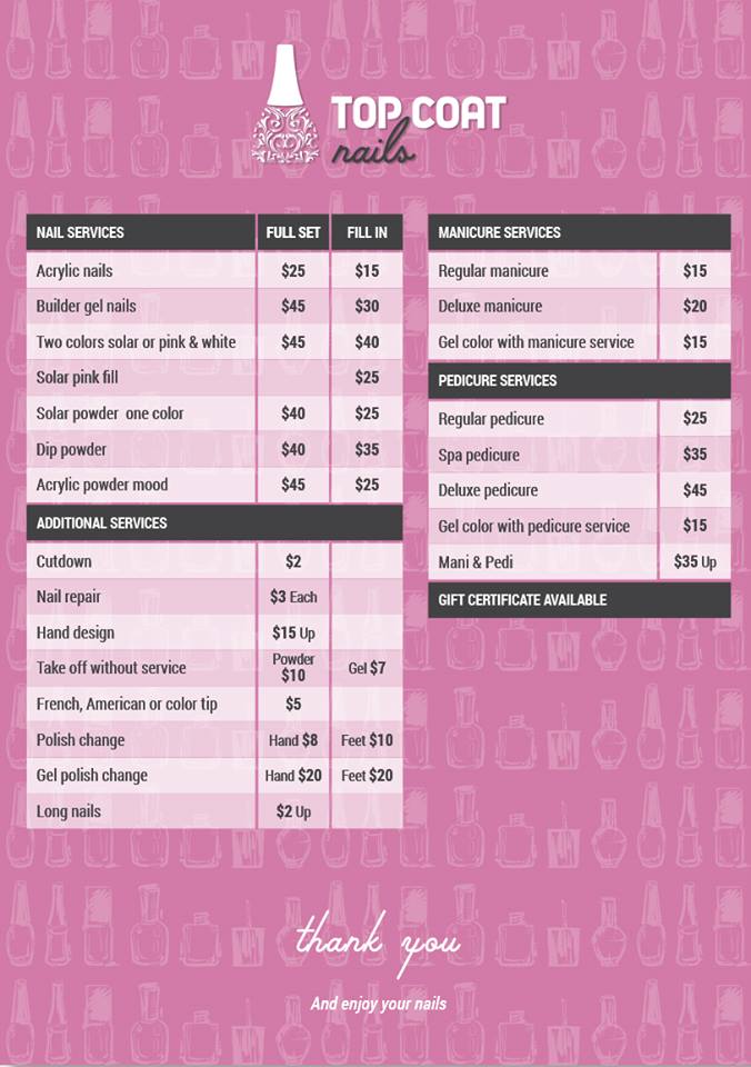 Image for Top Coat Nails with ID of: 2092147