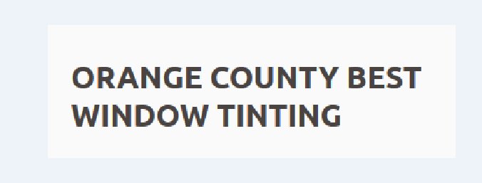 Image for Orange County Best Window Tinting with ID of: 2150100