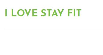 Image for I Love Stay Fit with ID of: 2228161