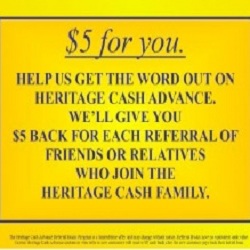 Image for Heritage Cash Advance with ID of: 2262712