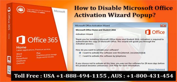 stop microsoft office activation wizard
