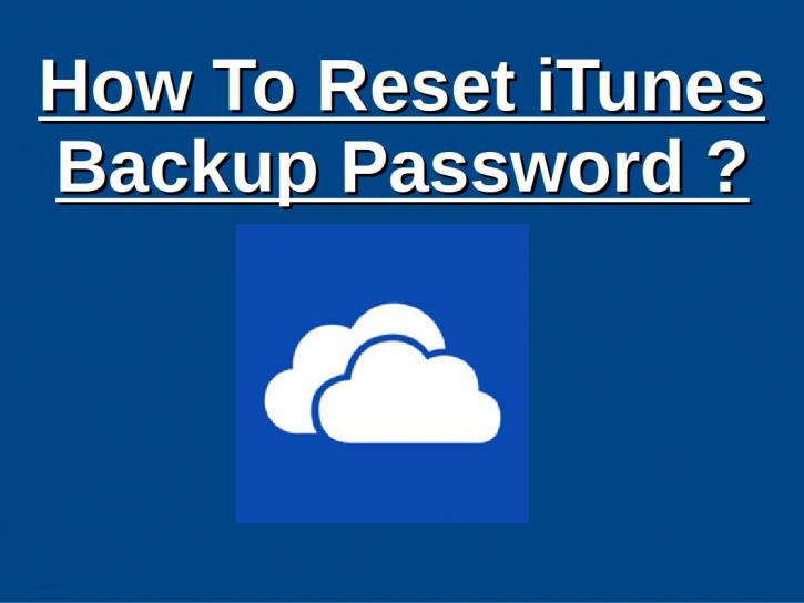 Image for How to Reset iPhone Backup Password? with ID of: 2304469