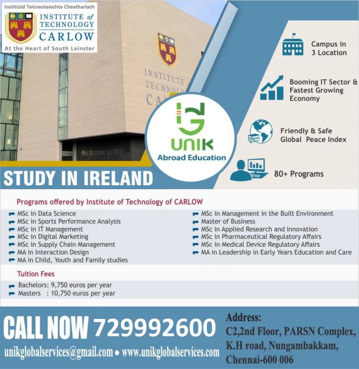 Image for Study in IRELAND | UNIK Global Services with ID of: 2381983