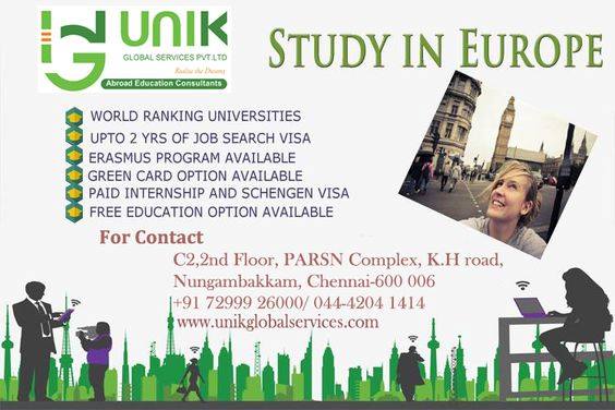Image for Study in EUROPE | UNIK Global Services with ID of: 2387313
