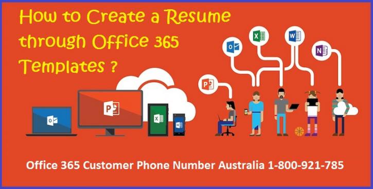 Image for How to Create a Resume through Office 365 Templates? with ID of: 2389203