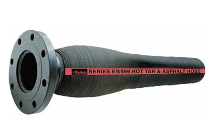 Image for LARGE DIAMETER CUSTOM MADE HEAVY DUTY HOT TAR AND ASPHALT DOCK HOSE, SERIES EW499 with ID of: 2397618
